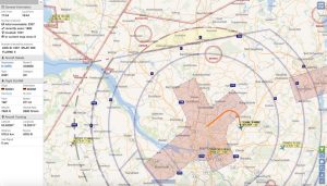 ADS-B MLAT Receiver Radarcape OSM Map View Air Corridors